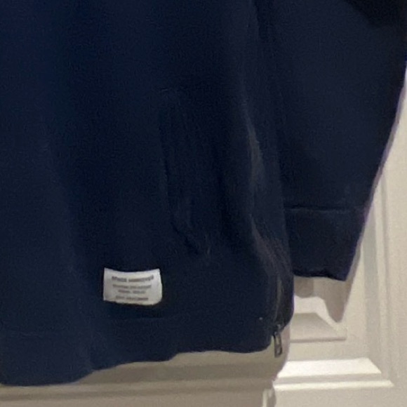 SPMK Space Monkeys Blue Stripped Long Sleeve Hoodie High Neck Sweatshirt Men’s L - Picture 8 of 10